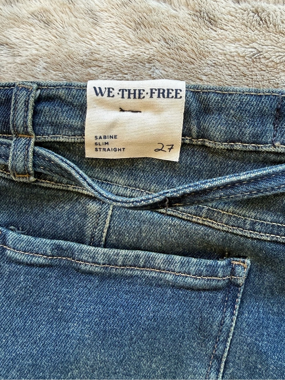 We The Free Sabine Slim A-Line Jeans Size 27 - Picture 12 of 16